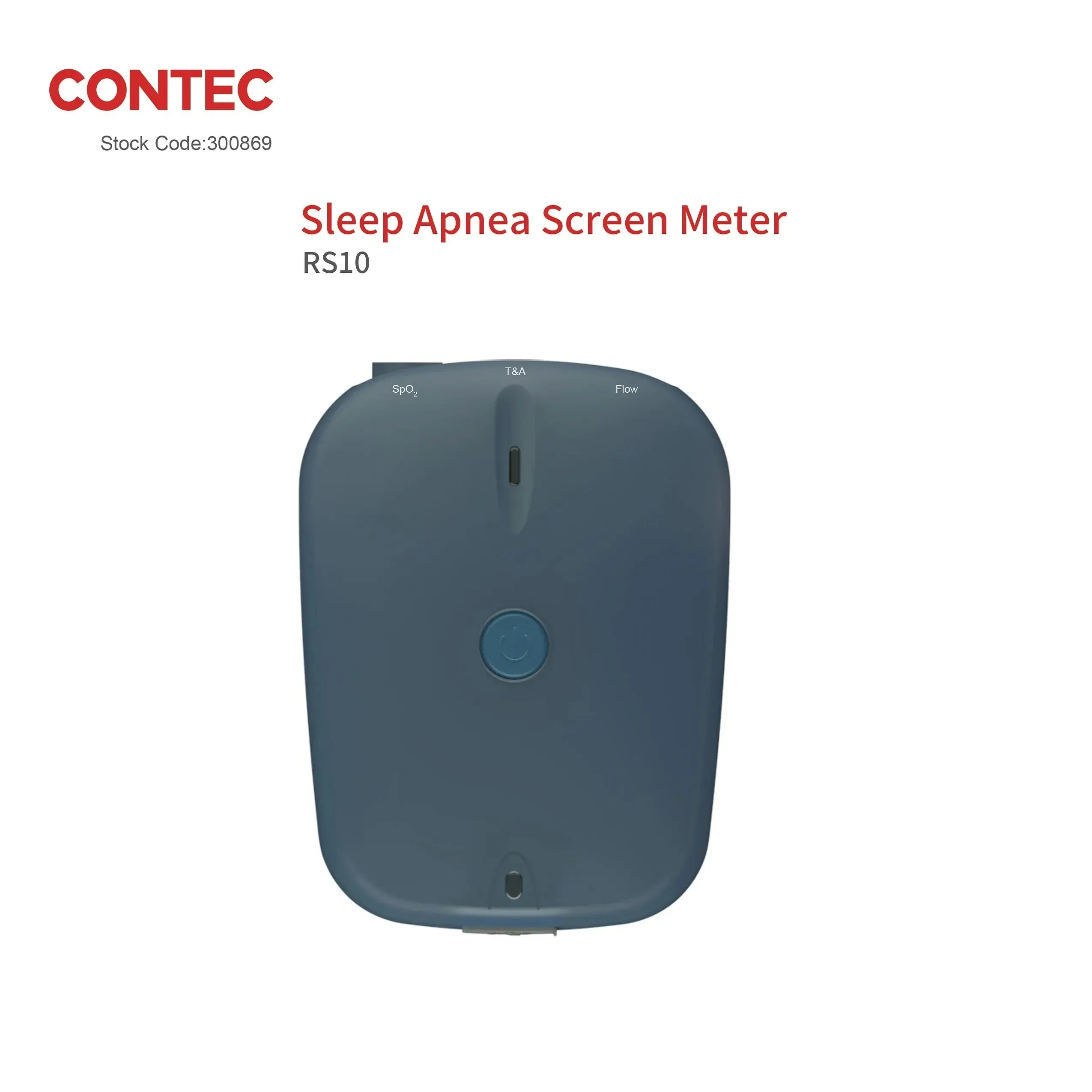 CONTEC RS10 Sleep Apnea Screen Meter SPO2 Pulse Rate Breathing Nasal Airflow PC software