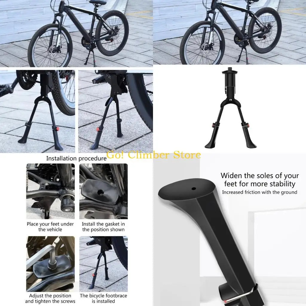 

Q84C Double Leg Bike Support Kick Stand for 24-29Inch Bike