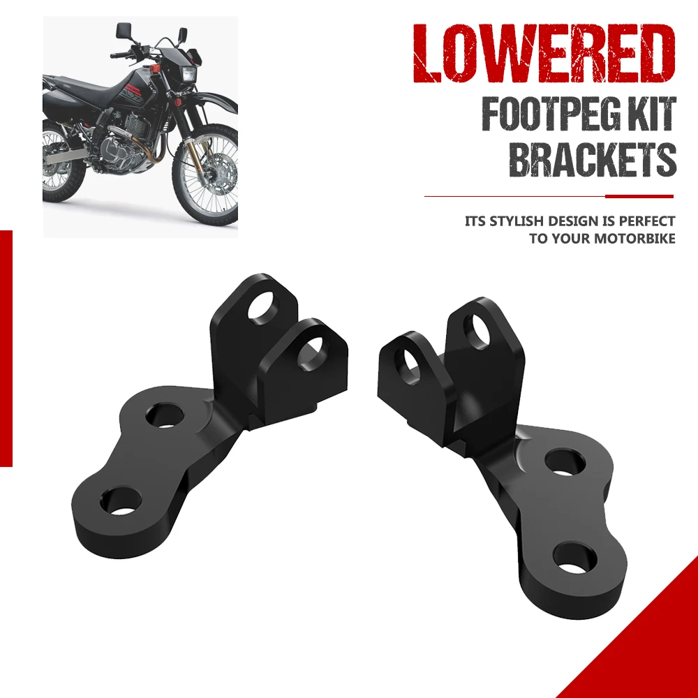 

Motorcycle Accessories Footpeg Lowering Mounts Aftermarket For Suzuki DR650 1996-2023 Foot Peg Lowering Kits DR650S DR650SE