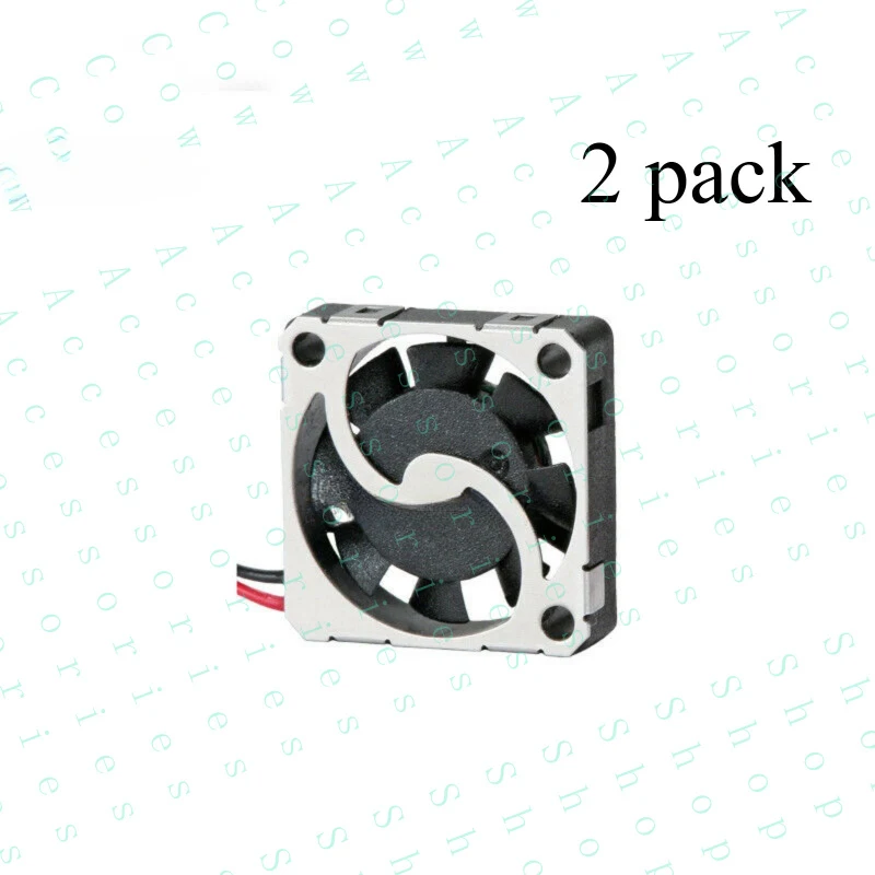 PP+ 2pcs Micro Fan DC 5V Fan 58mA 0.58CFM 18*18*4mm HR1804 UAV Cooling Fan 2-wire