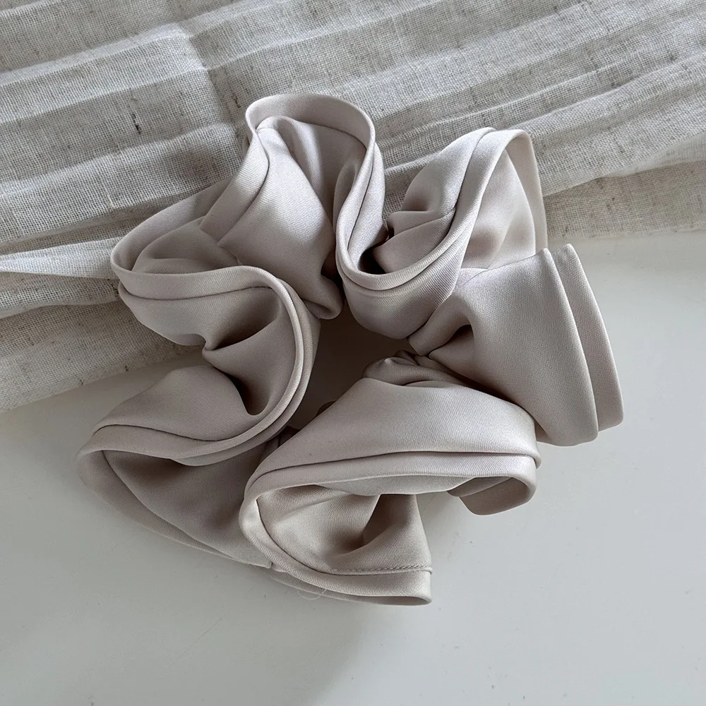 Яркая цветная резинка для волос с рюшами по краям для женщин, держатель для хвоста, элегантная резинка для волос, женская повязка для волос