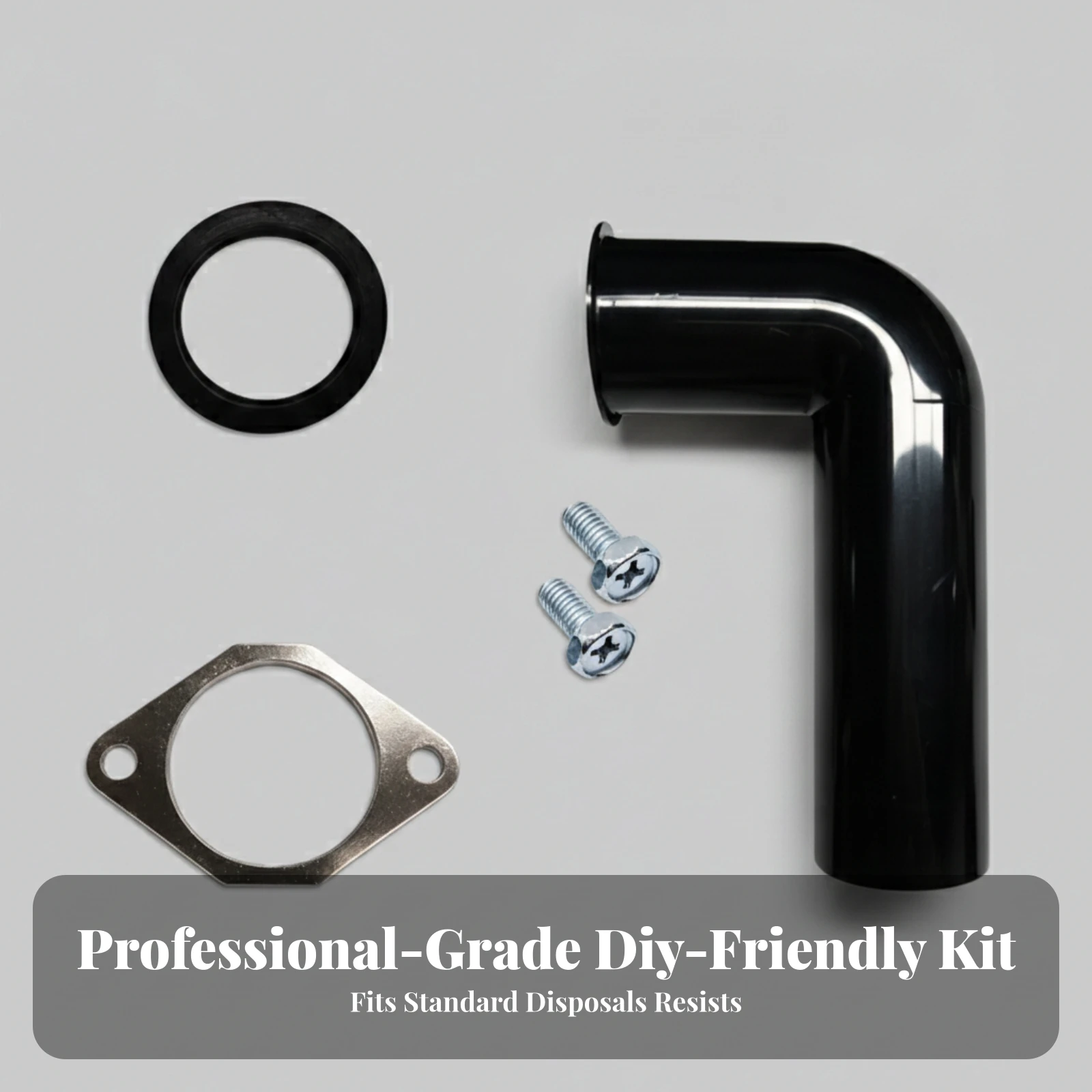 Garbage Disposal Drain Elbow Replacement Kit 90-Degree Drain Pipe Replacement Kit Disposer Discharge Outlet Pipe Long-Lasting