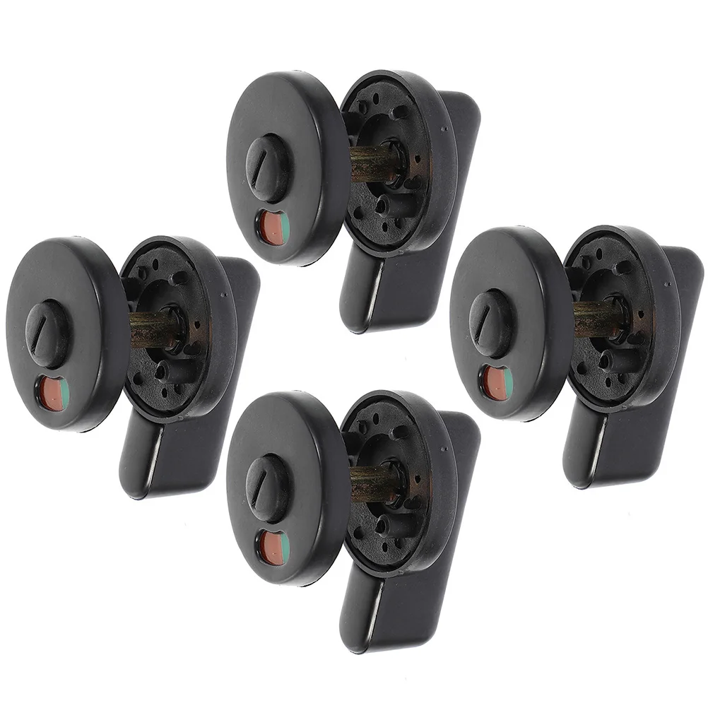 

4pcs Door Lock Latch Green Red Indicator For Bathroom Stall Toilet Partition Restroom Security Lock