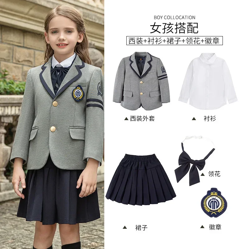 Bambini coreano giapponese asilo scuola primaria uniforme ragazzo ragazza studenti accademici coro prestazioni abbigliamento abiti