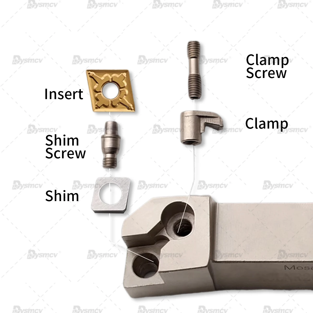 M series CNC White Tool Holder Composite Cylindrical Turning Tool MWLNR MTJNR MVJNR MTENN MCLNR High Quality Spring Steel  Arbor