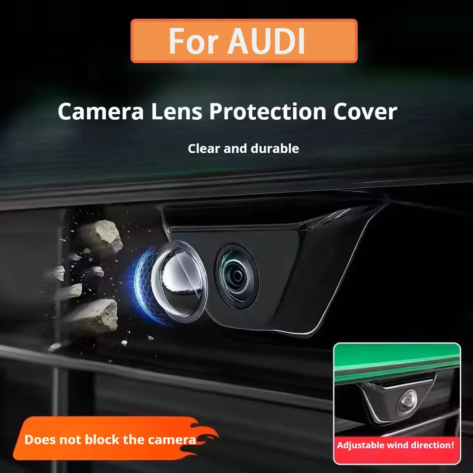 

For Audi A1 A2 A3 A4 A5 A6 A7 A8 Q1 Q2 Q3 Q4 Q5 Q6 Q7 Q8 TTS Car Camera Lens Protective Cover 360 View Scratch-resistant Cover