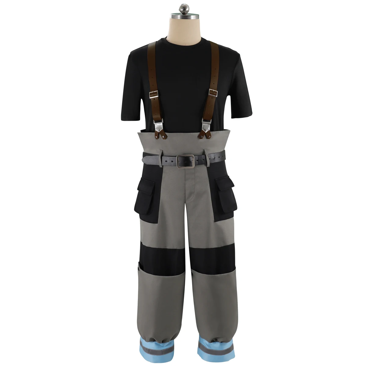 HOLRAN Shinra Kusakabe Suit Princess Hibana Cosplay Asa Boiru Costume Uniform Strap Pants Coat Jacket Suit Halloween