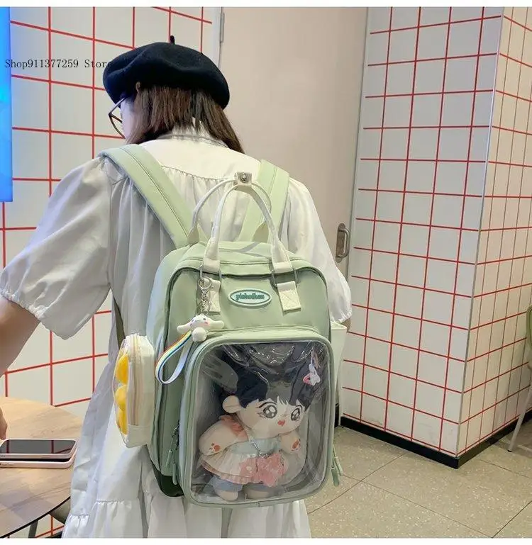 Causal Shoulder Pain Bag Large Capacity Guzi Student Leisure College Style Versatile Commuting Backpack