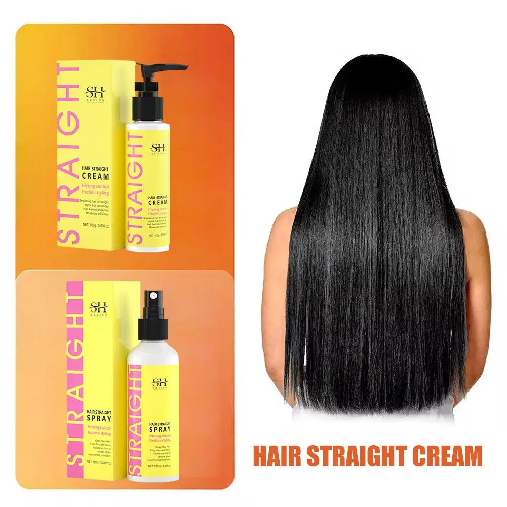 

100ml Hair Straightening Spray Professional Damaged Protein Curly Faster Treatment Cream Correction Hair Care Smoothing G8s9