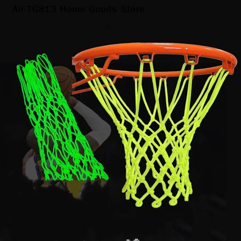 

[TG813]50CM Standard Luminous Basketball Net Green Fluorescent Basketball Net Self Luminous Children's Basketball Frame Net 1PC