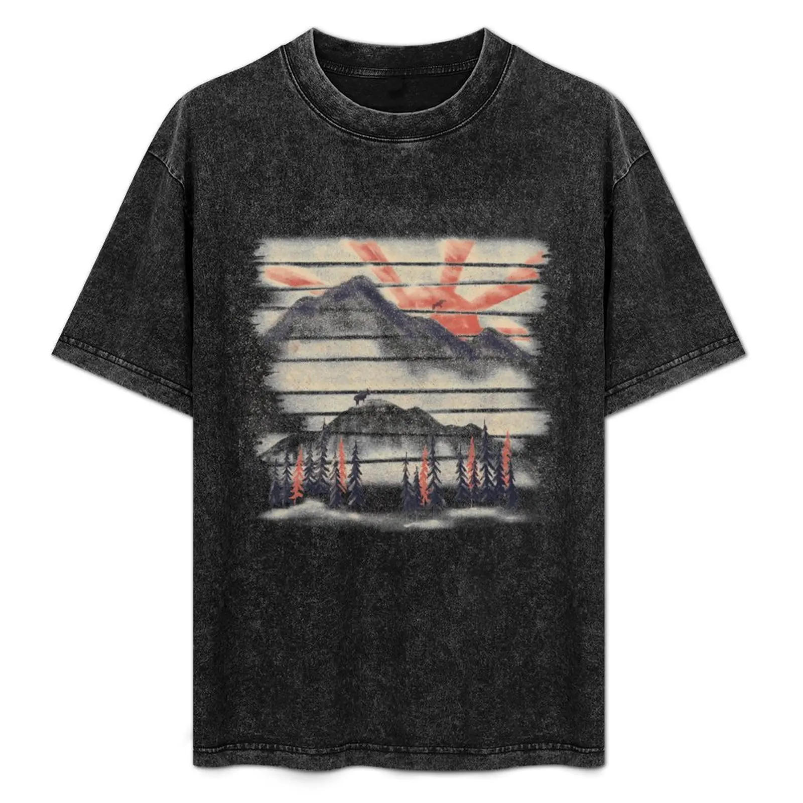 Mountain Goat Drifter... T-Shirt Non-Shrink Basic Cotton T-Shirt
