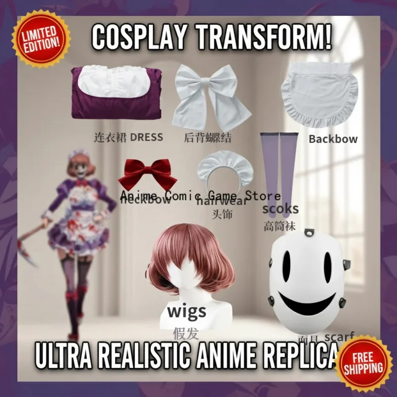 

▶❤Honkai Impact 3rd Li Sushang Cosplay Costume Wig Gorgeous Dress Uniform Women Party Role Play Outfit Gift❤◀