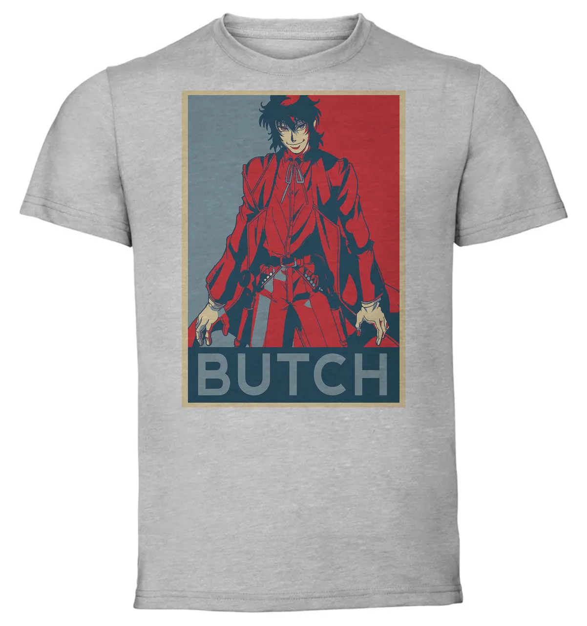 T-Shirt Unisex Grey Propaganda Drifters Butch Cassidy