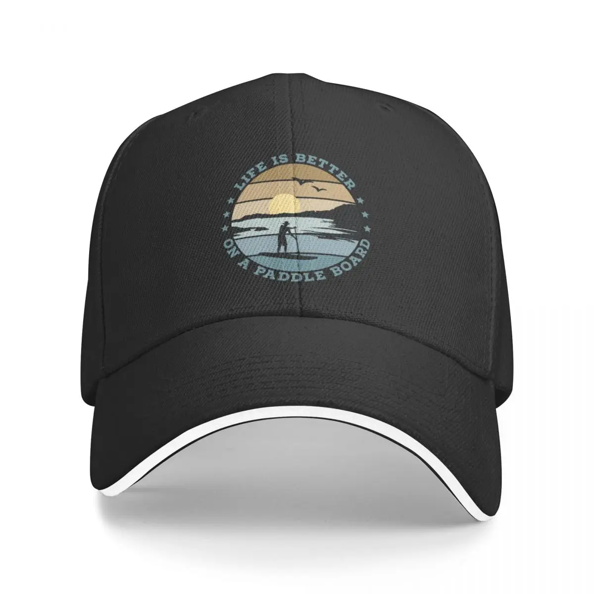 

New SUP - Life is better on a paddle board (Men) Baseball Cap Sunhat New In The Hat Men Hat Women's