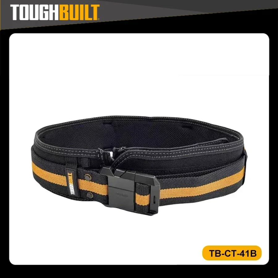 TOUGHBUILT TB-CT-41B Universal Construction Quick-Hang Belt Protector Thickened and Widened Metal Buckle Construction Belt