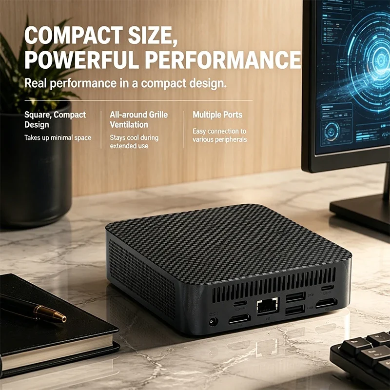 

Mini Desktop PC Core I3-6100 Pro 32GB RAM Large SSD 4K Display WiFi6 BT5.2 Home Office Game Learning Laptop