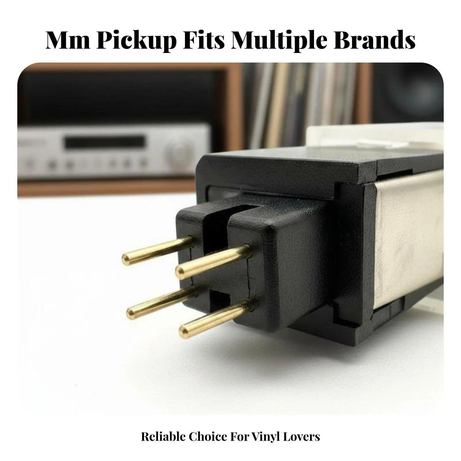 P Mount Turntable Phono with Stylus High Output Stereo Soundstage Vinyl Record Player Pickup Replacement Upgrade