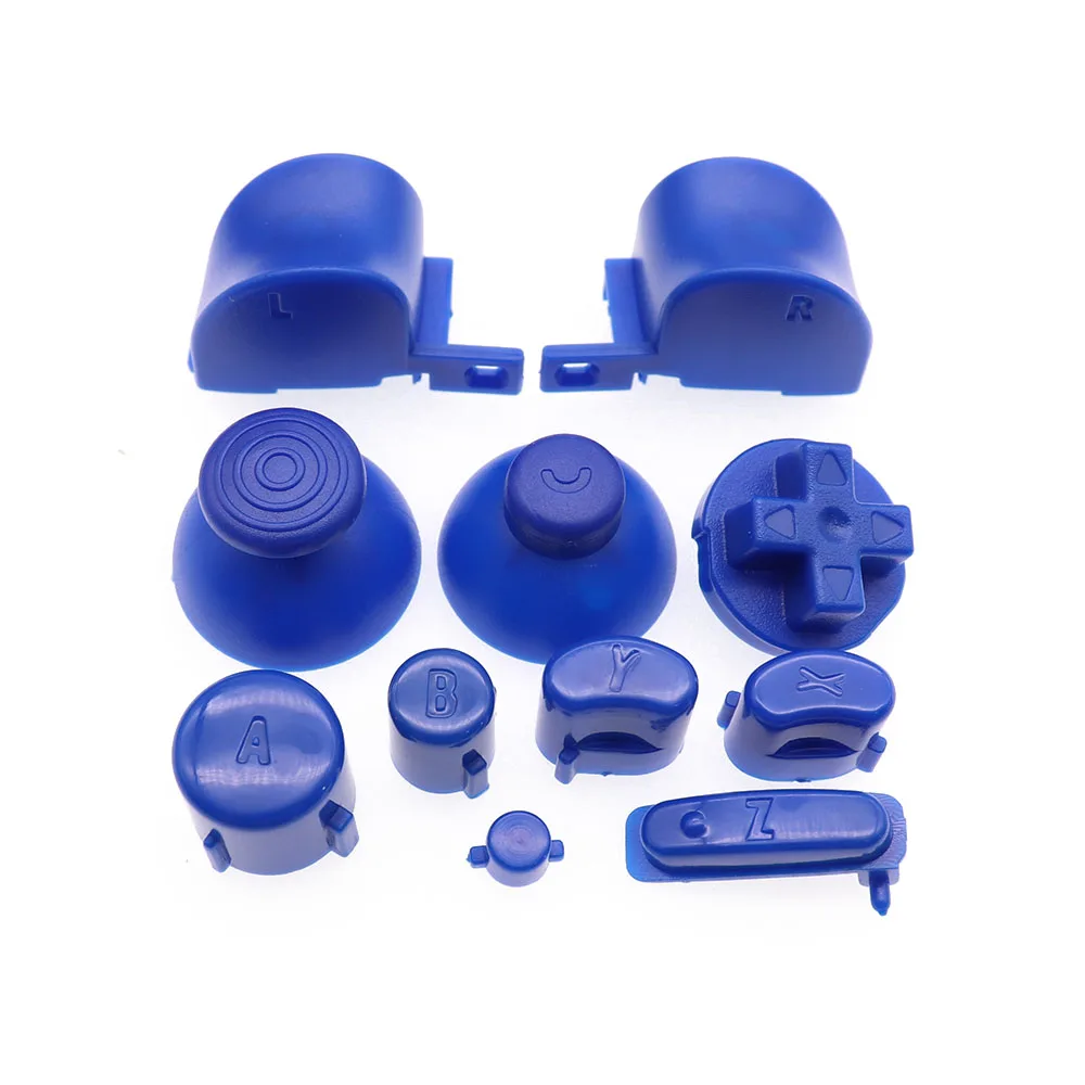 1 مجموعة 21 لون التناظرية عصا غطاء زر لوحات المفاتيح Y X A B Z أزرار ل نينتندو تحكم gamquibe-عصا التحكم المراقب المالي