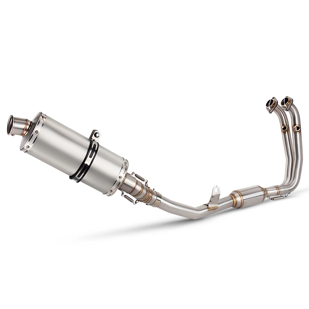 

Slip On For CFMOTO 450MT Motorcycle Exhaust Escape Moto Modified Stainless Steel Muffler Front Middle Link Pipe Full Set System