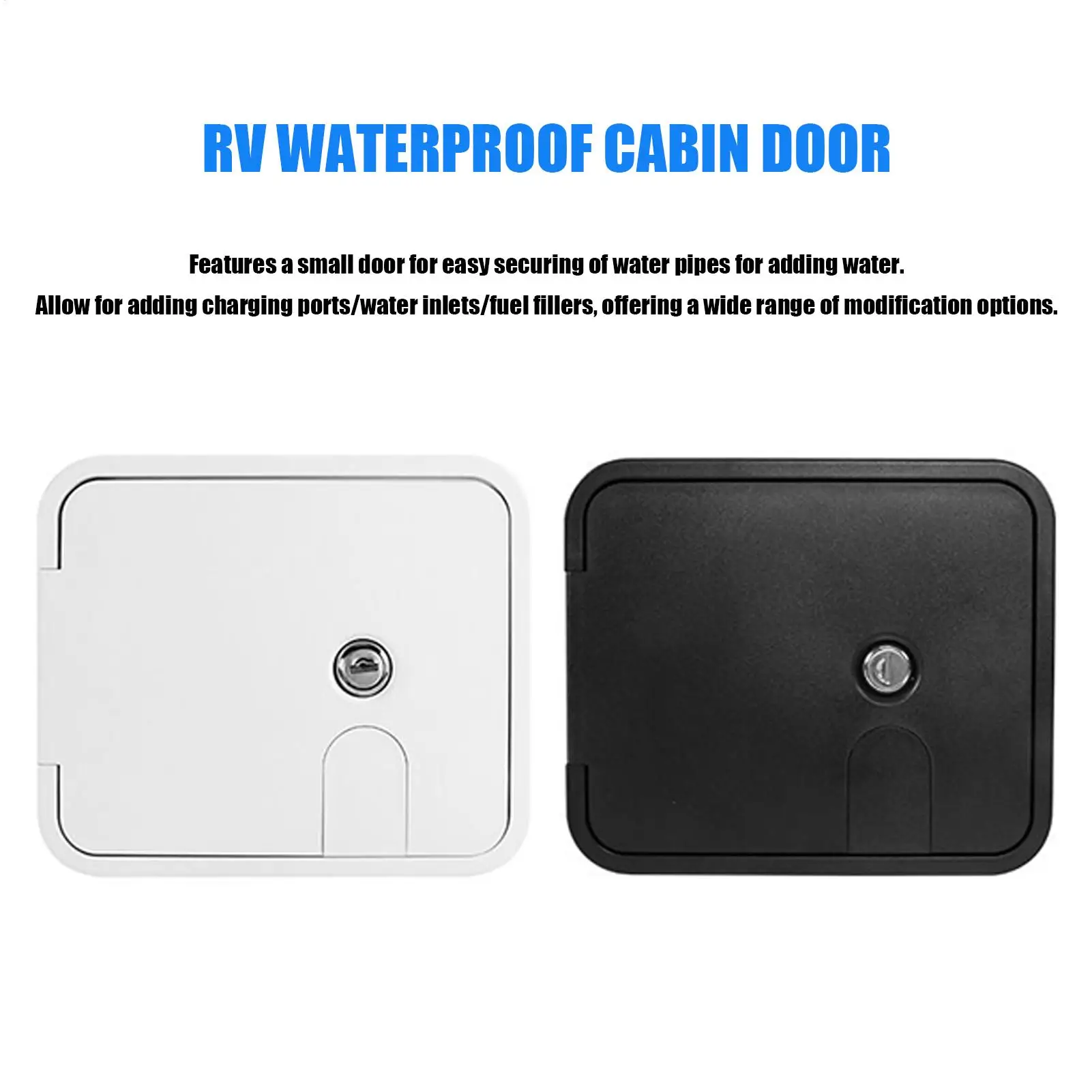 RV Hose Storage Cover Waterproof Cable Hatch Cover for Camper Trailer Inspection Port Floor Access Panel Cord Pipe Storage