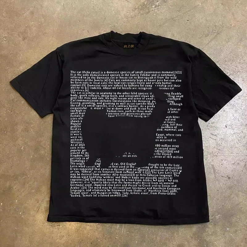Loose Fit Cotton T-Shirt Unisex Short Sleeve Double Thread UPUPXIA Hero Print Sweat Absorbent round Neck Casual Summer Top