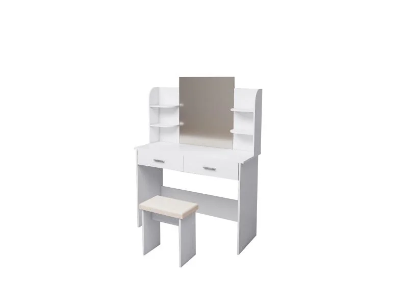 Hot Sale vanity hollywood makeup dressing table with LED mirror wholesale dresser