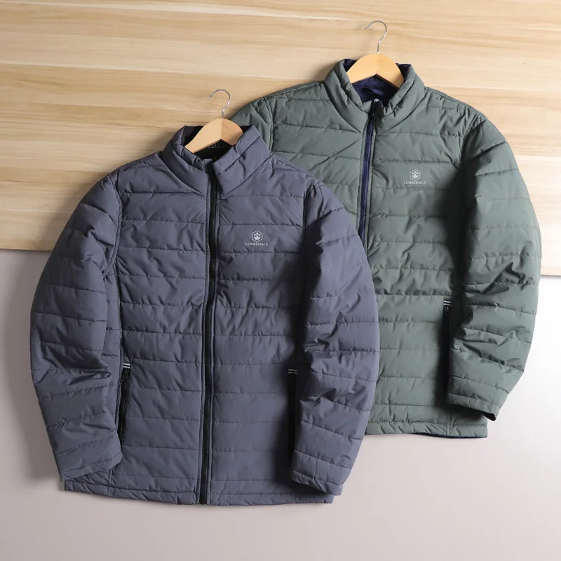 

Double-Sided Wear Cotton Jaet for Men Faionable Outdoor Sports Warm Stand Collar Autumn Winter Stand Fit Urban Sle