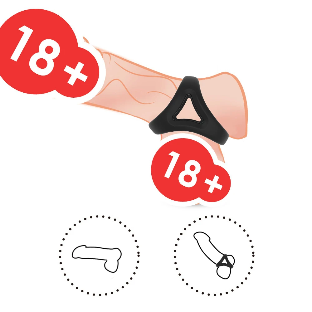 Sex Toys Penis Ring Reusable Silicone Semen Cock Ring Penis Enlargement Delayed Ejaculation Sex Shop Sex Toys For Men Couples