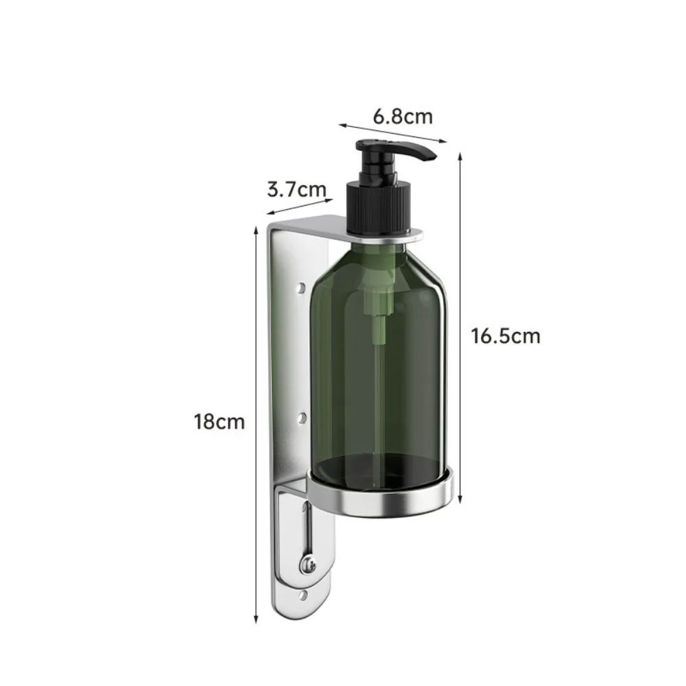 

Refillable Wall Mounted Soap Dispenser Plastic Stainless Steel Manual Soap Dispenser Split Design Detachable Pump Bottle