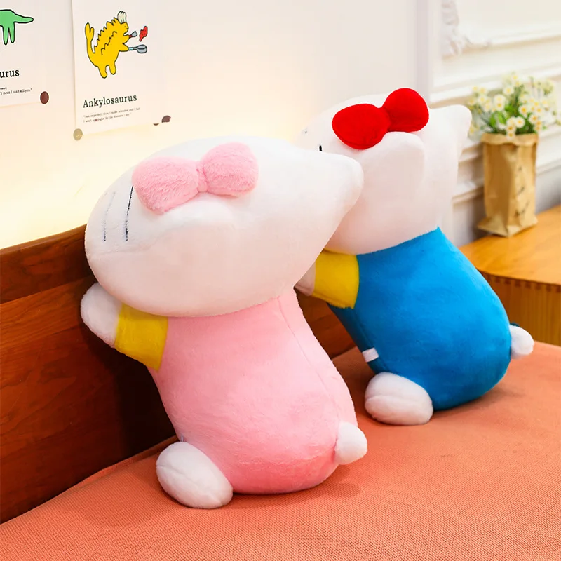 30-60cm 귀여운 누워있는 키티 고양이 베개 만화 헬로키티 소파 베개 방 장식 플러시 장난감 취침 동반자 안락 인형 선물