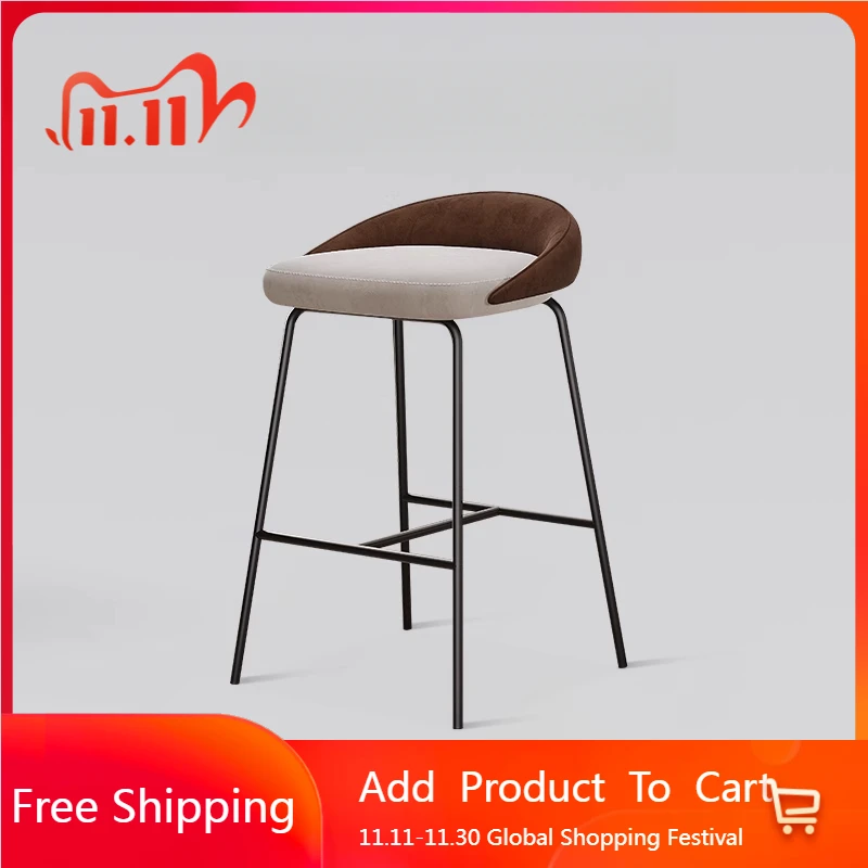 

Creative Fashion Bar Stool Simple Modern Party Living Room Art Bar Stools Relaxing Counter Taburetes De Bar Unique Furniture