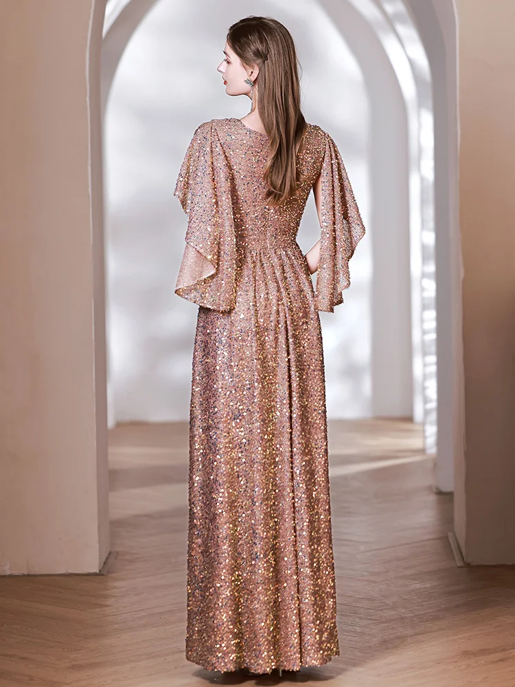 الراقية مخصصة ثوب مسائي المرأة الفاخرة رقيقة 2025 جديد أناقة سيدة المضيف امتحان الفن الفاخرة الراقية الإحساس