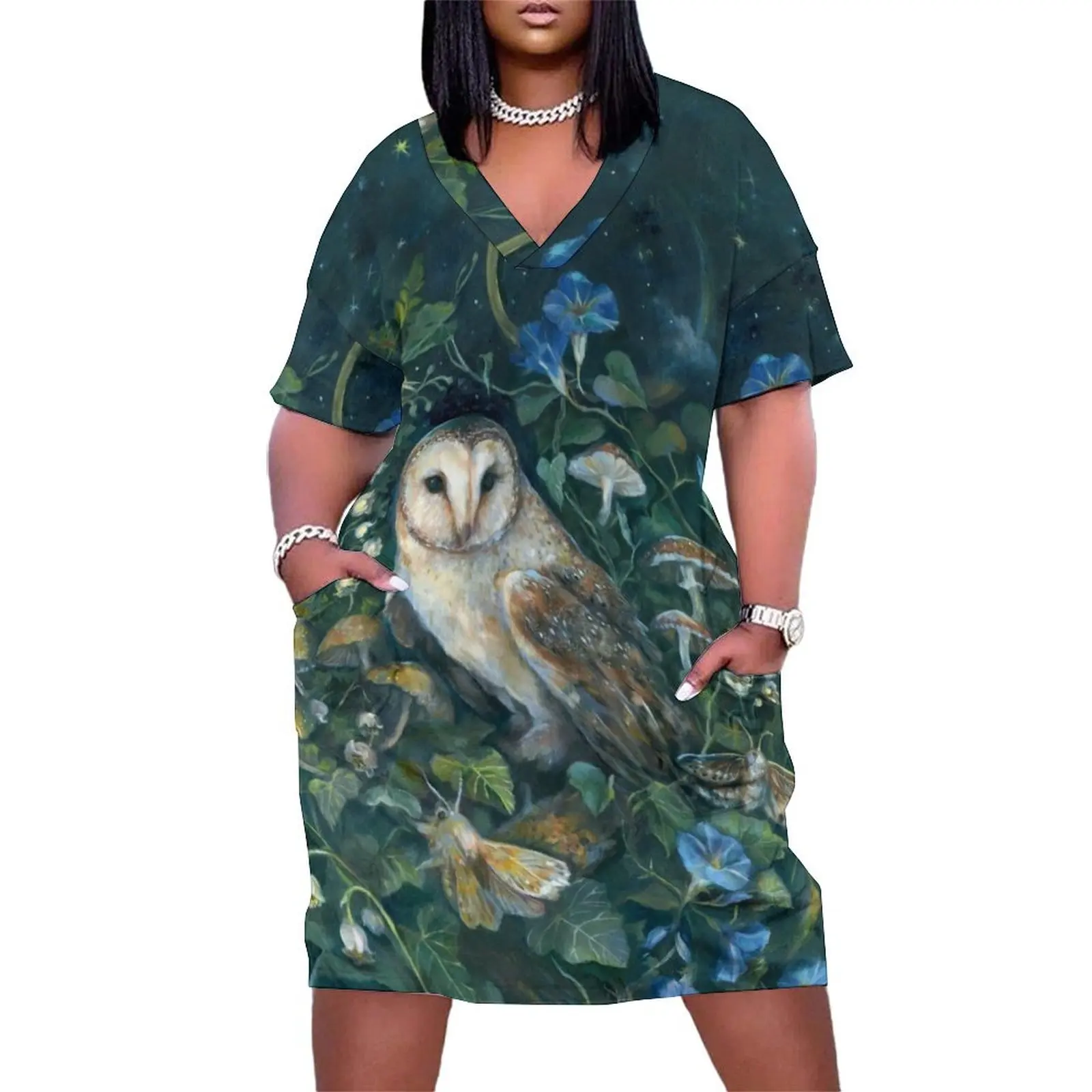 

Barn Owl Forest Loose Pocket Dress summer dresses womens 2025 Dresses for wedding party