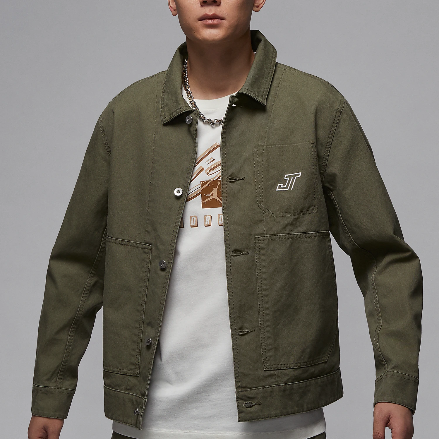 

Nike genuine JORDAN Men's Basketball Denim Work Jacket HM3881-222