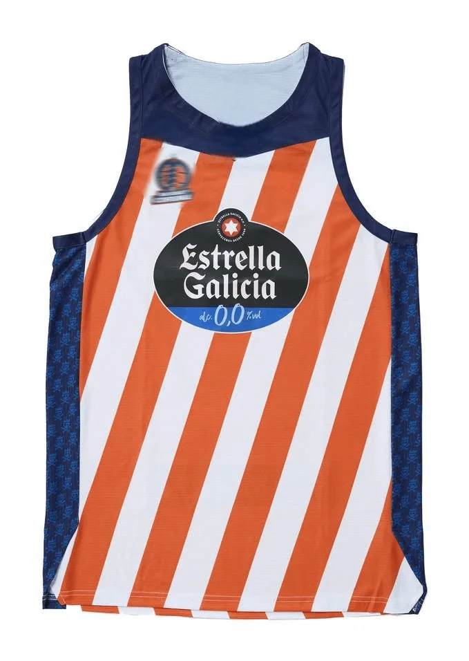 España Bàsquet Coruña Home Jersey nueva llegada 3D impreso de secado rápido local visitante camisetas de baloncesto camisetas chaleco de hombre