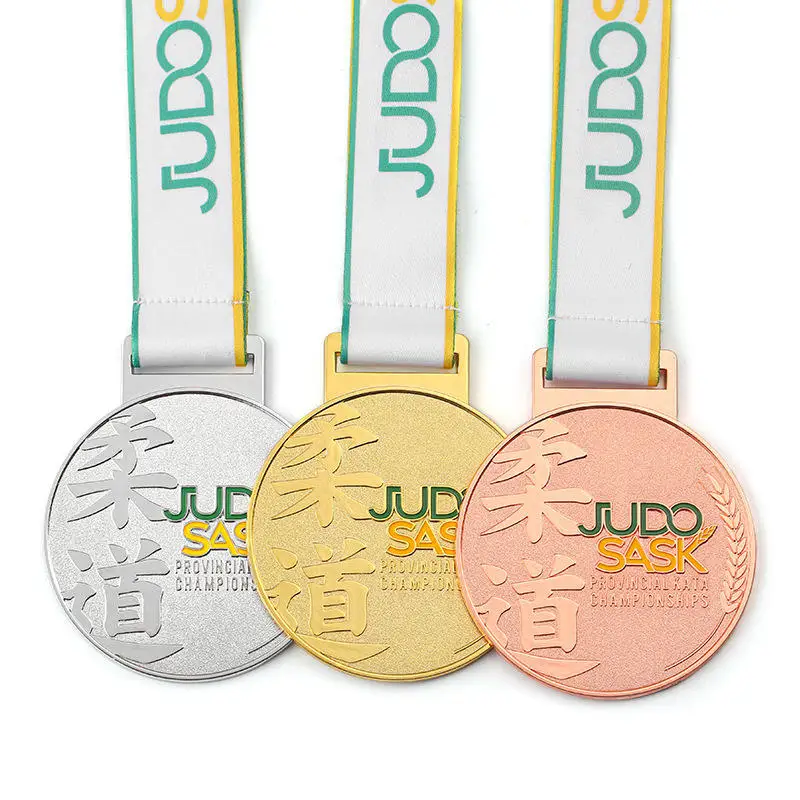 

Taekwondo Medal Competition Metal Crafts Gold Silver Bronze Medals for Martial Arts Fighting Sparring Custom Nameplates Plaques