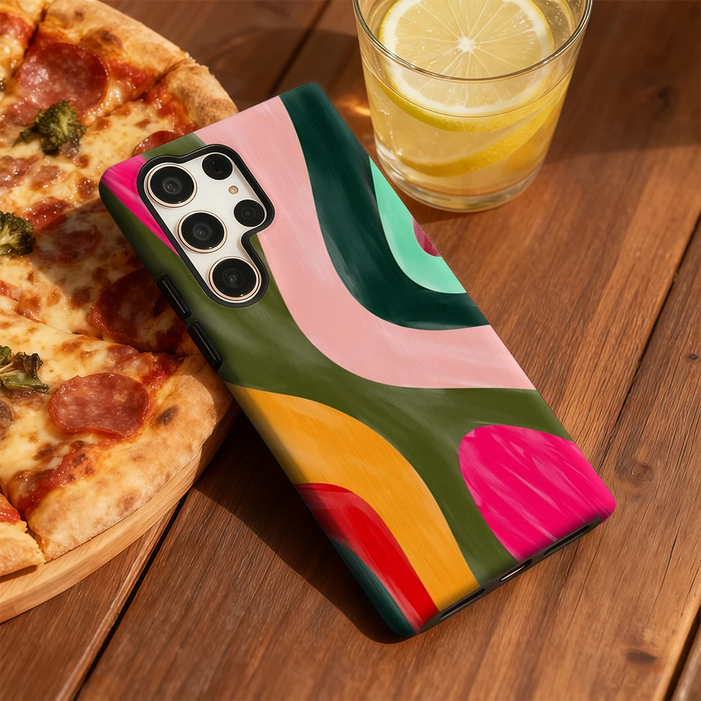 Цветной чехол для телефона Swirls of для Samsung Galaxy S25 Ultra S24 S23 Ultra Plus, противоударная двухслойная задняя крышка