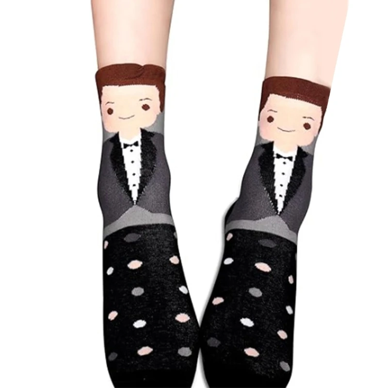 Femmes hommes mariée marié coton équipage chaussettes fêtes mariage cadeau valentin