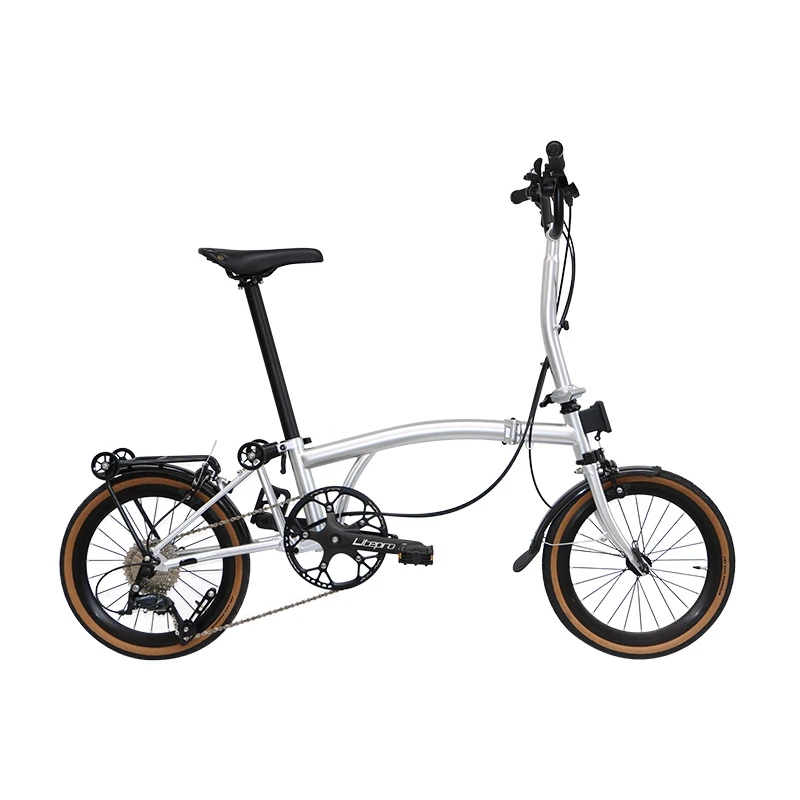 Carston 20 Inch 9-speed Folding Bicycle Chrome-molybdenum Steel Frame C- Brake Ultralight Cyclingr Mini City Bicycle