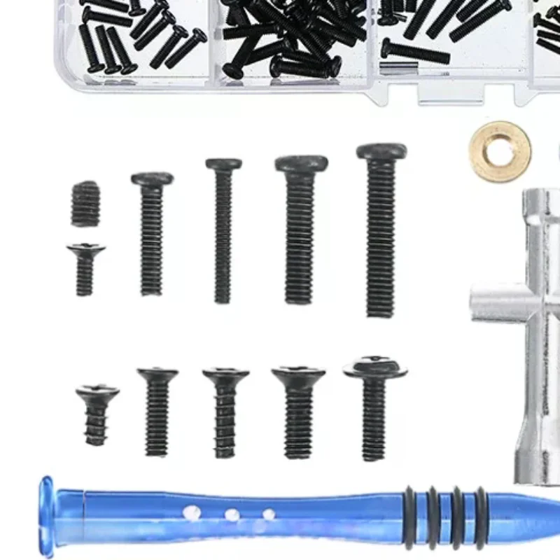 

1 Set For WLtoys 144010 144001 144002 124016 124017 124018 124019 RC Car Parts Metal Upgrade Retrofit Screw Tool Box