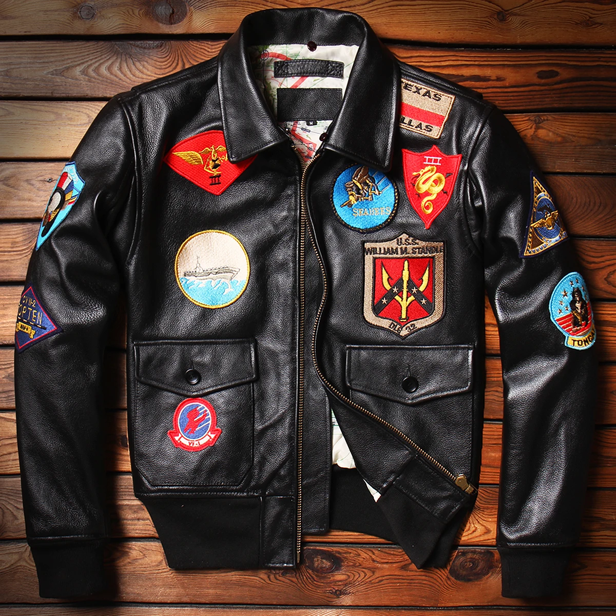 

Military Uniform G1 Flight Jacket Thickened Quilted 100% Cowhide Jacket Men's Coat M212 Jacket