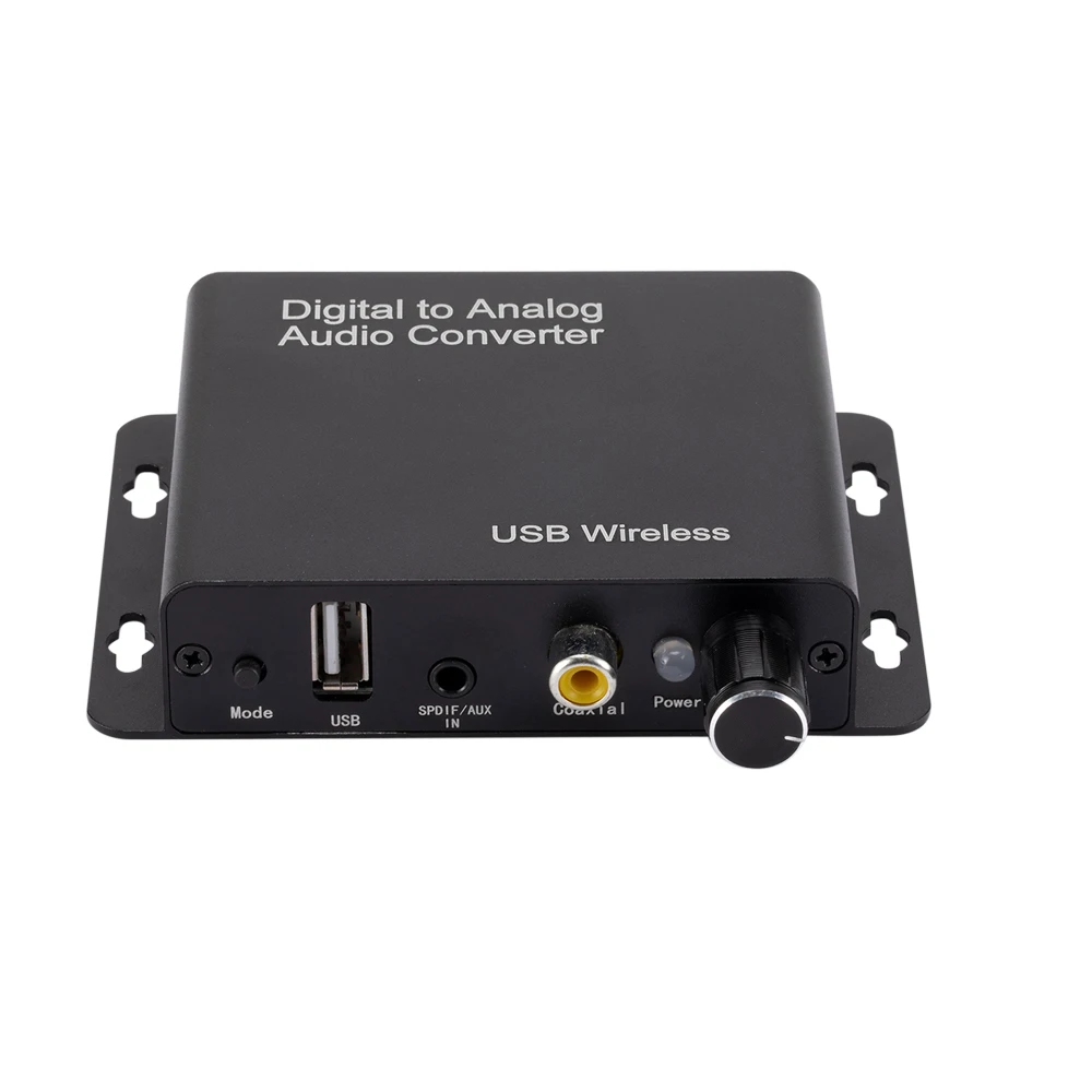 Digital to Analog Audio Converter 3.5mm Optical/Coaxial/U Disk USB Wireless Receiving Adapter RCA L/R Stereo Audio Amplifier