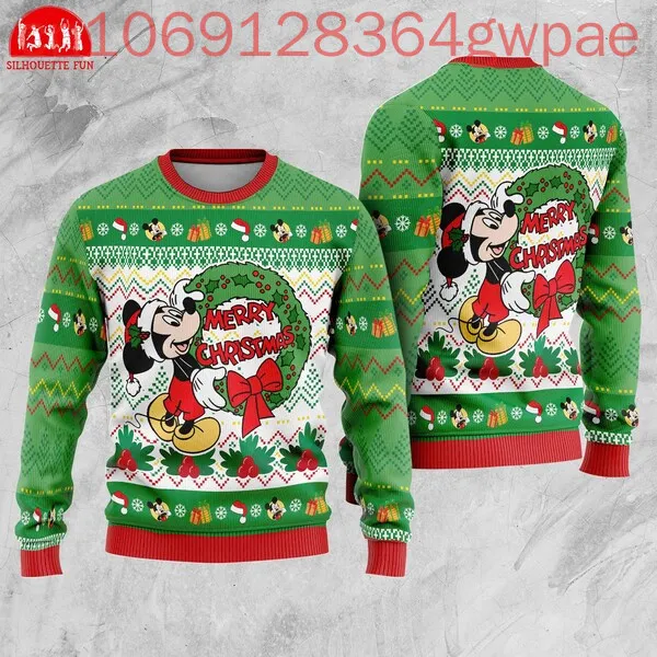 Disney Mickey Ugly Christmas Men and Women Sweater Merry Ugly Sweater Family Christmas Sweater WDW Xmas Ugly Sweate