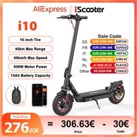 I10 Electric scooters, 650W, 15Ah, maximum range of 45km, speed of 40 km/h application