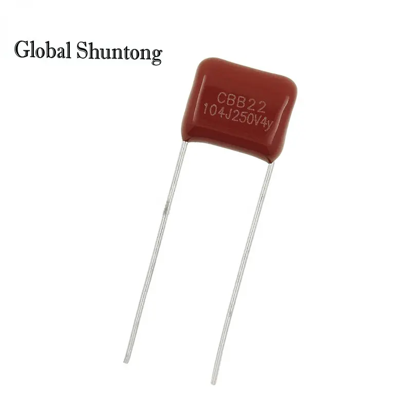 20PCS CBB Polypropylene Film Capacitor  250V104J  Capacitance P=8mm/10mm Pin Pitch 100NF 0.1UF/250V 104K