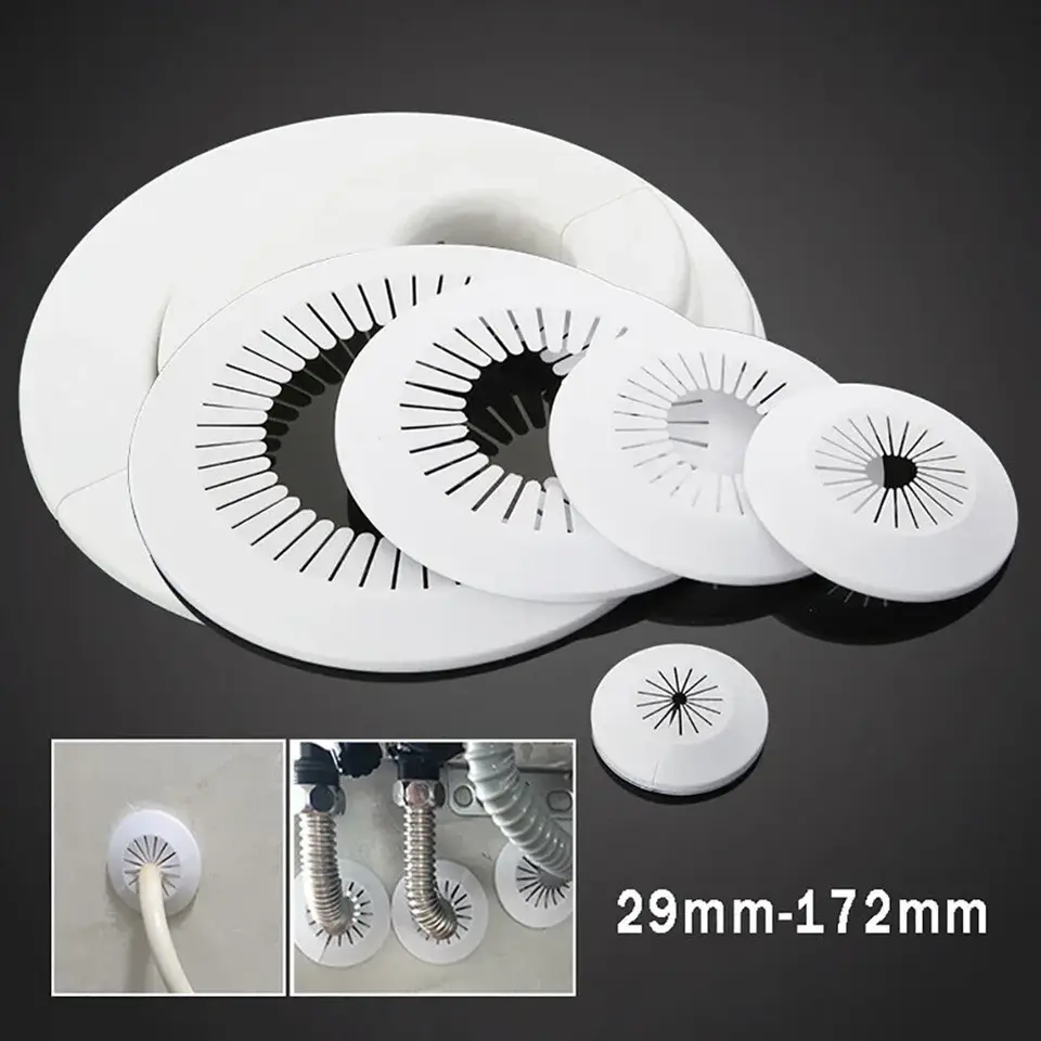 1pcs 40/50/60/70/80mm Air Conditioning Pipes Hole Cover Wall Decorative Cover Cable Entry Cable Passage Hole Cover Hardware - 2