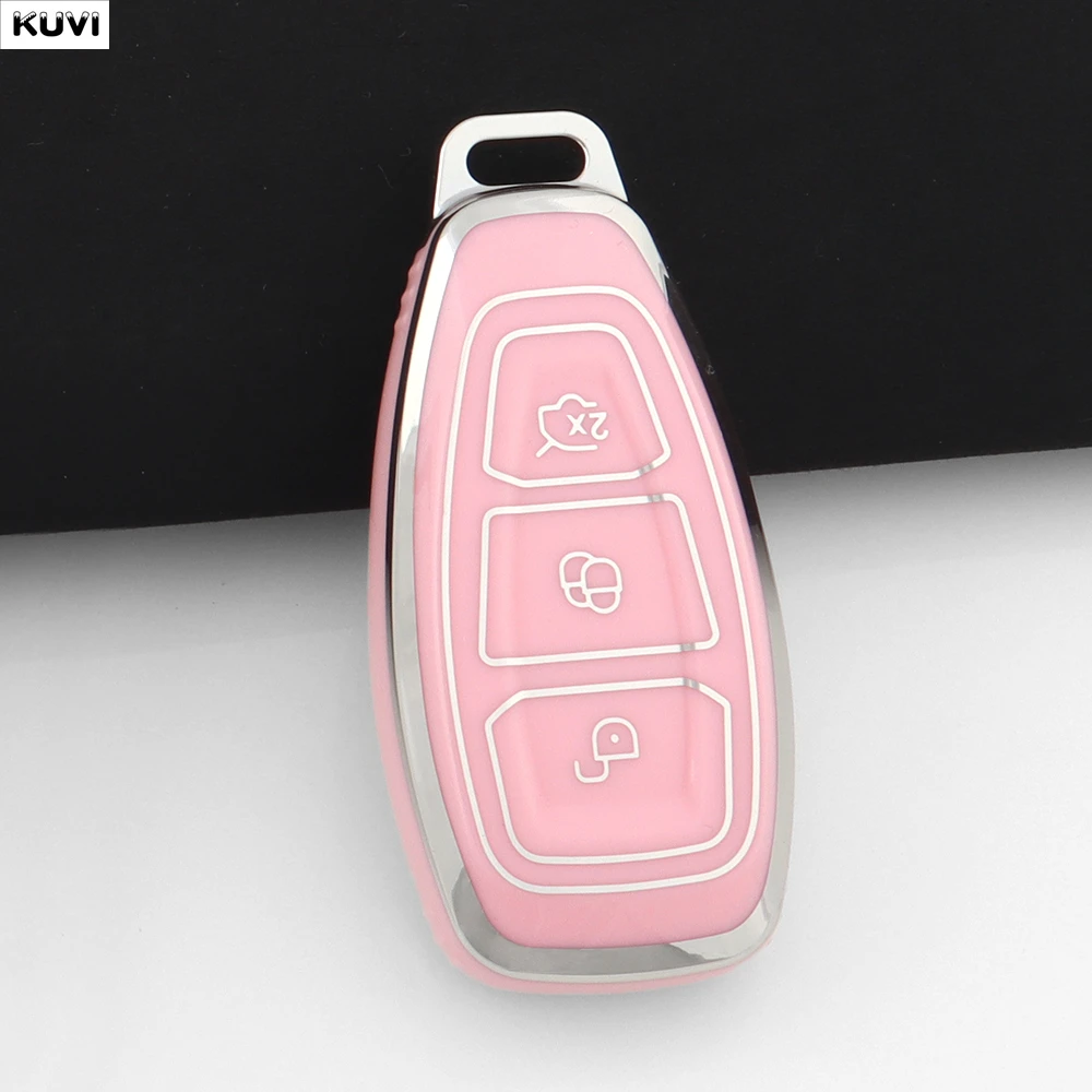 Nueva funda de TPU para llave inteligente de coche, carcasa para Ford Fiesta Focus 3 4 Mondeo Ecosport Kuga Focus ST, accesorios Fob