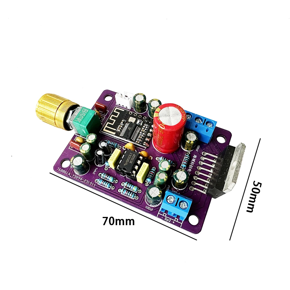 TDA7377 Bluetooth Digital Amplifier Audio Board Stereo Dual Channel 50W*2 Class AB Amplifier For 4-8 Ohm Speaker DC12V