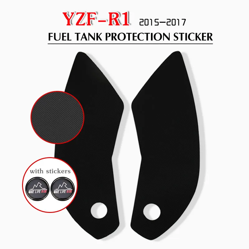 

For YAMAHA YZFR1 YZF-R1 YZF R1 2015-2017 Motorcycle Tank Pad Protector Sticker Decal Gas Knee Grip Traction Pad Side