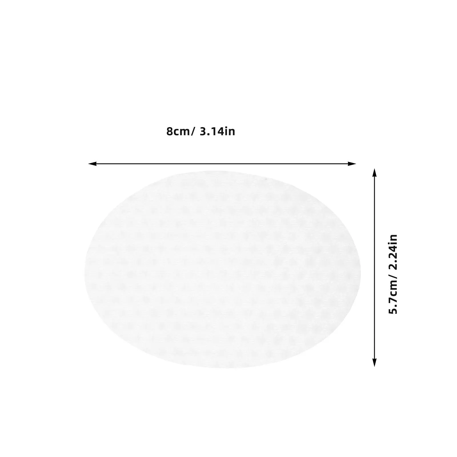 1200개 살리실산 페이스 패드 타원형 일회용 각질 제거 패드 딥 포어 클렌징 오일 컨트롤 스킨 케어 메이크업 라운드